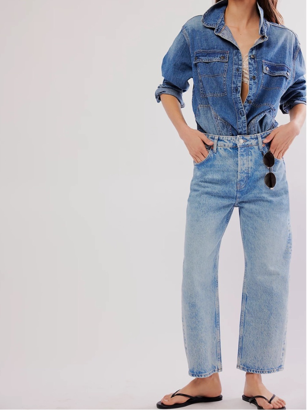 We The Free Deep Trance Boyfriend Jeans Size 29